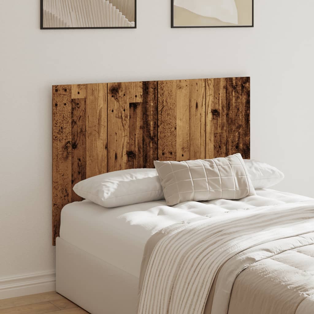 Hoofdeinde 120x1,5x80 cm bewerkt hout oud houtkleurig is nu te koop bij PeponiXL, paradijselijk wonen!