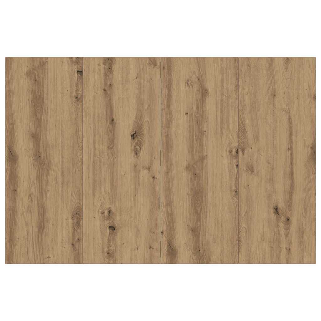 Hoofdeinde 120x1,5x80 cm bewerkt hout artisanaal eikenkleur is nu te koop bij PeponiXL, paradijselijk wonen!