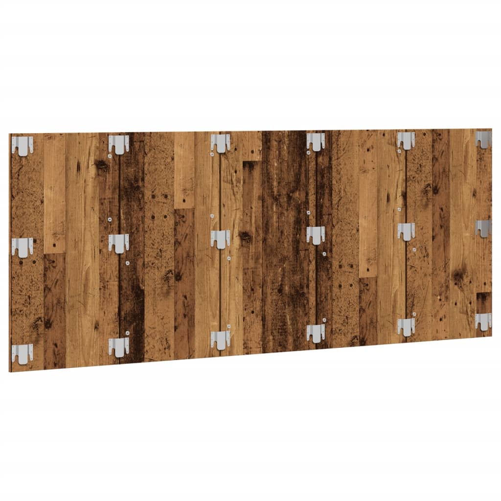 Hoofdeinde 200x1,5x80 cm bewerkt hout oud houtkleurig is nu te koop bij PeponiXL, paradijselijk wonen!