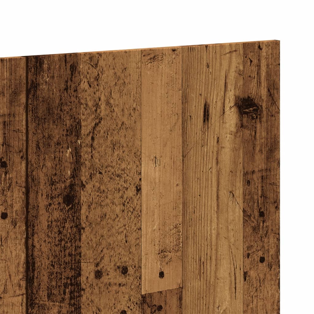 Hoofdeinde 200x1,5x80 cm bewerkt hout oud houtkleurig is nu te koop bij PeponiXL, paradijselijk wonen!