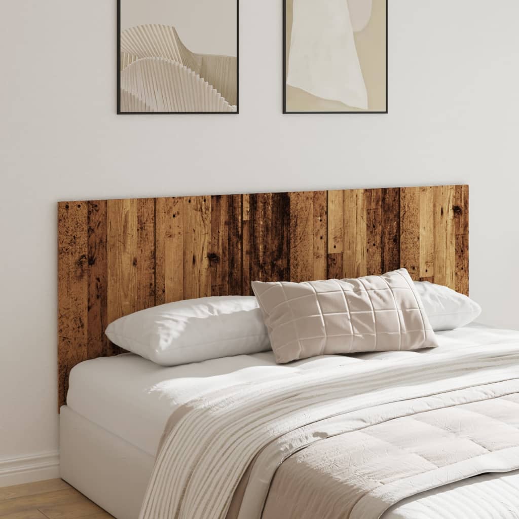 Hoofdeinde 200x1,5x80 cm bewerkt hout oud houtkleurig is nu te koop bij PeponiXL, paradijselijk wonen!