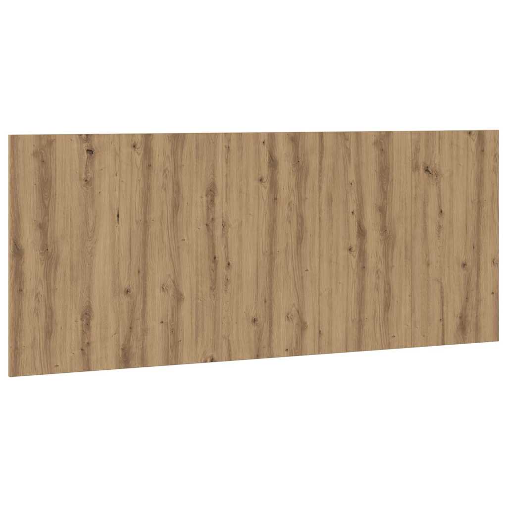 Hoofdeinde 200x1,5x80 cm bewerkt hout artisanaal eikenkleur is nu te koop bij PeponiXL, paradijselijk wonen!