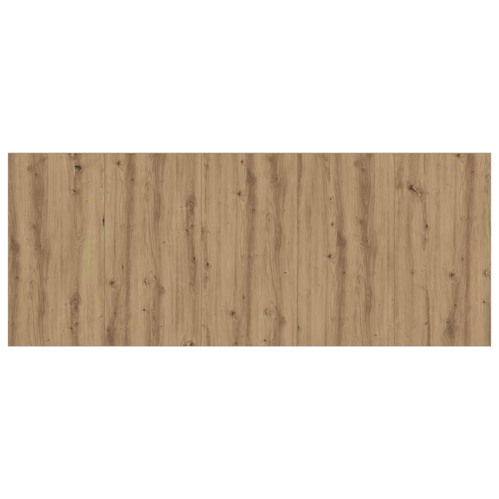 Hoofdeinde 200x1,5x80 cm bewerkt hout artisanaal eikenkleur is nu te koop bij PeponiXL, paradijselijk wonen!