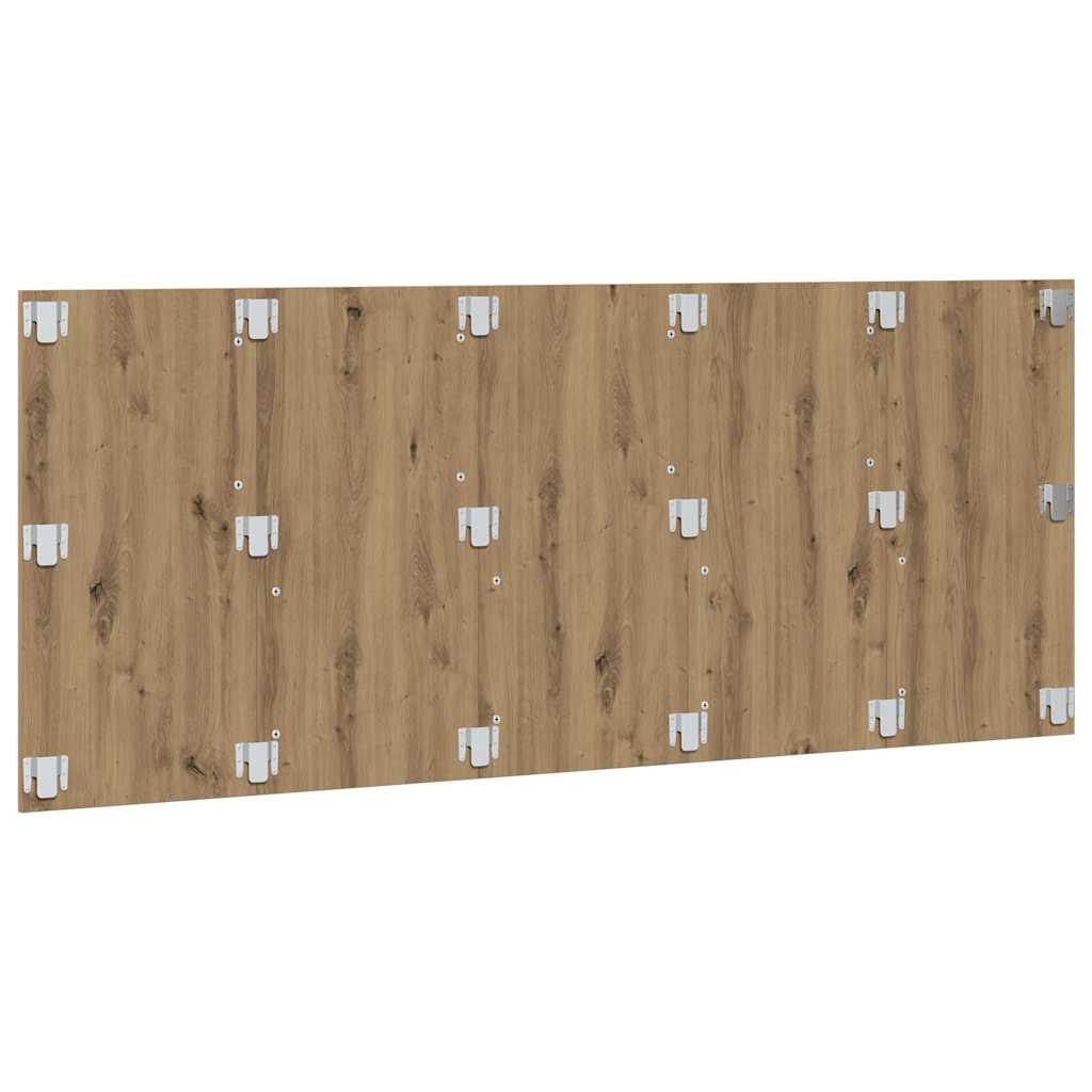 Hoofdeinde 200x1,5x80 cm bewerkt hout artisanaal eikenkleur is nu te koop bij PeponiXL, paradijselijk wonen!