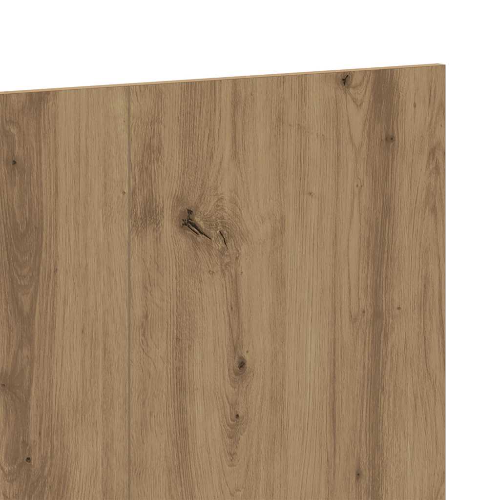 Hoofdeinde 200x1,5x80 cm bewerkt hout artisanaal eikenkleur is nu te koop bij PeponiXL, paradijselijk wonen!