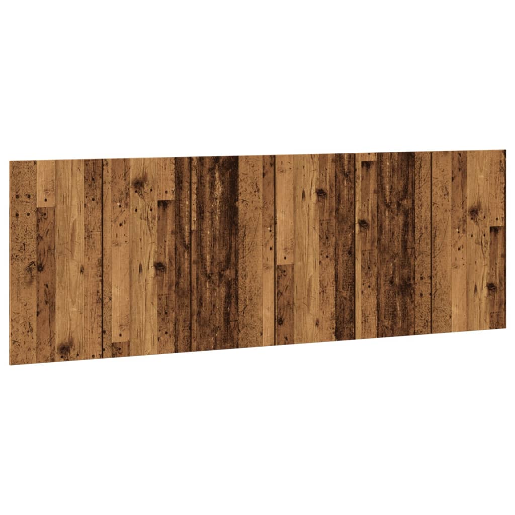 Hoofdbord wandmodel 240x1,5x80 cm bewerkt hout oud houtkleurig is nu te koop bij PeponiXL, paradijselijk wonen!