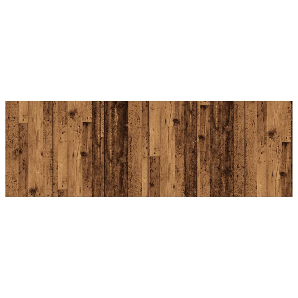 Hoofdbord wandmodel 240x1,5x80 cm bewerkt hout oud houtkleurig is nu te koop bij PeponiXL, paradijselijk wonen!