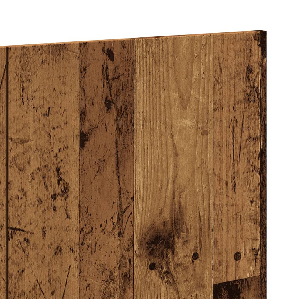 Hoofdbord wandmodel 240x1,5x80 cm bewerkt hout oud houtkleurig is nu te koop bij PeponiXL, paradijselijk wonen!