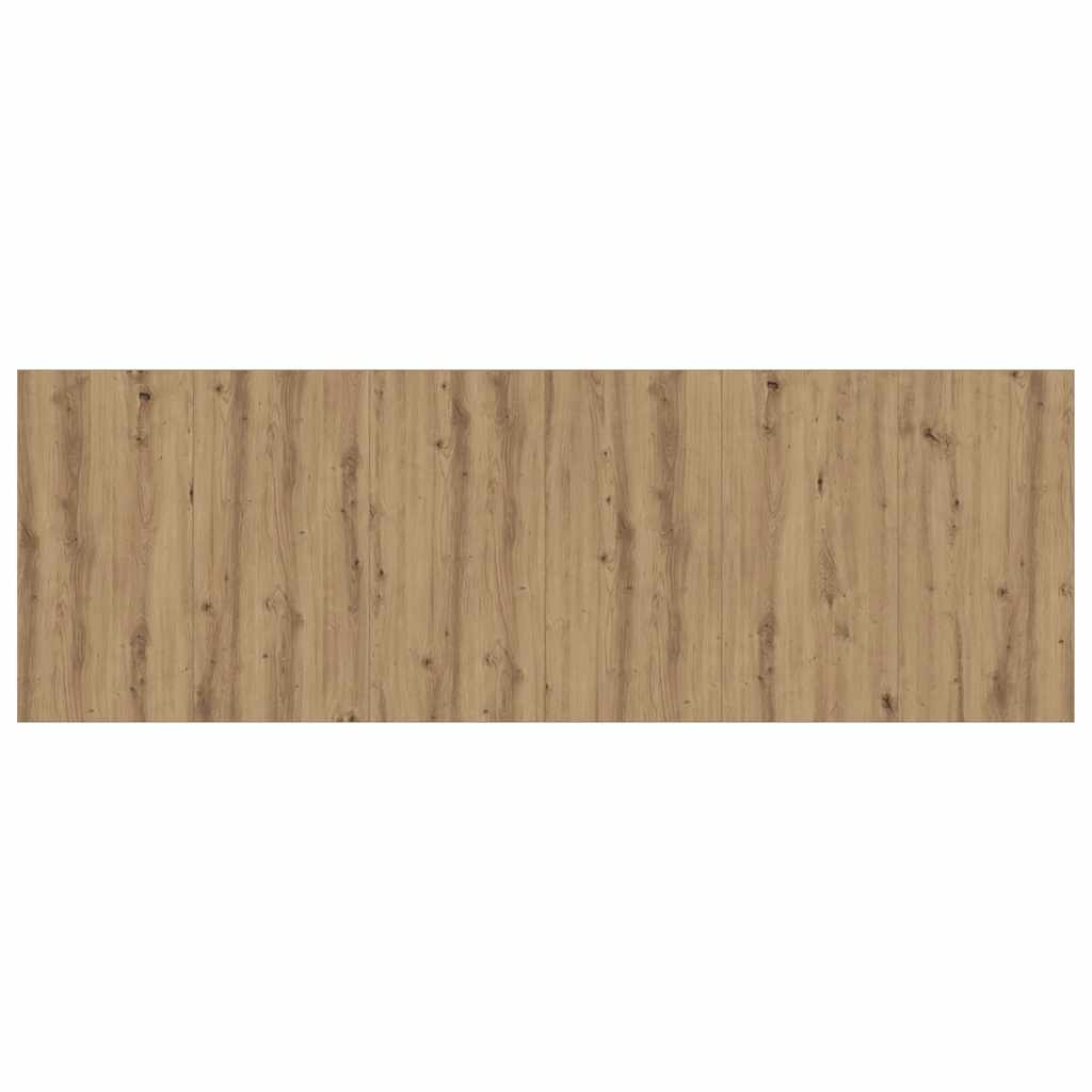 Hoofdbord wandmodel 240x1,5x80 cm bewerkt hout artisanaal eiken is nu te koop bij PeponiXL, paradijselijk wonen!