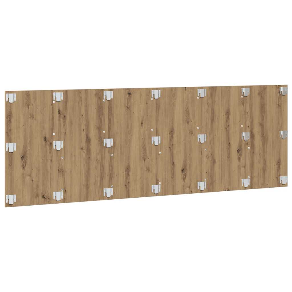 Hoofdbord wandmodel 240x1,5x80 cm bewerkt hout artisanaal eiken is nu te koop bij PeponiXL, paradijselijk wonen!