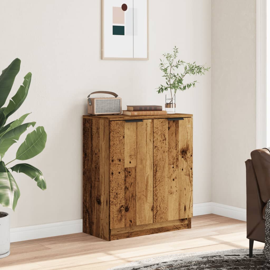 Dressoir 60x30x70 cm bewerkt hout oud houtkleurig is nu te koop bij PeponiXL, paradijselijk wonen!