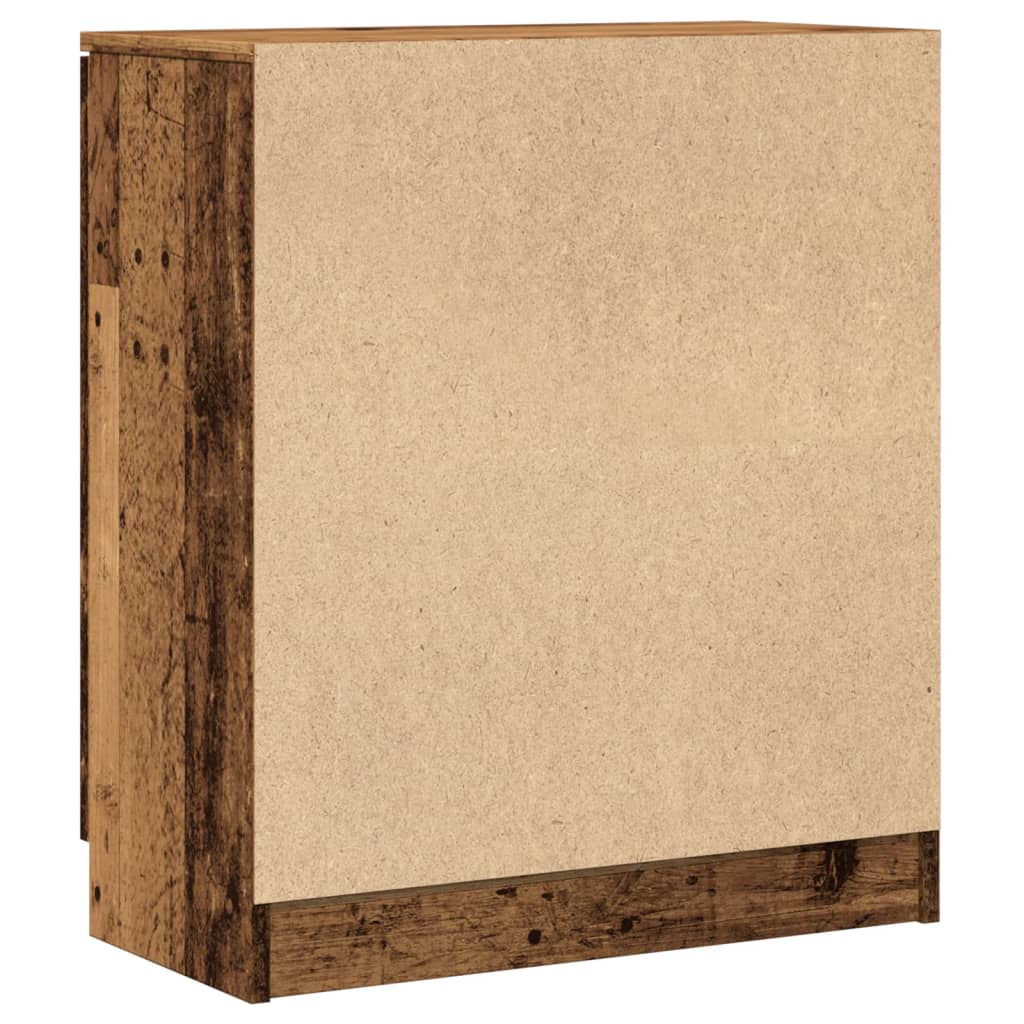 Dressoir 60x30x70 cm bewerkt hout oud houtkleurig is nu te koop bij PeponiXL, paradijselijk wonen!