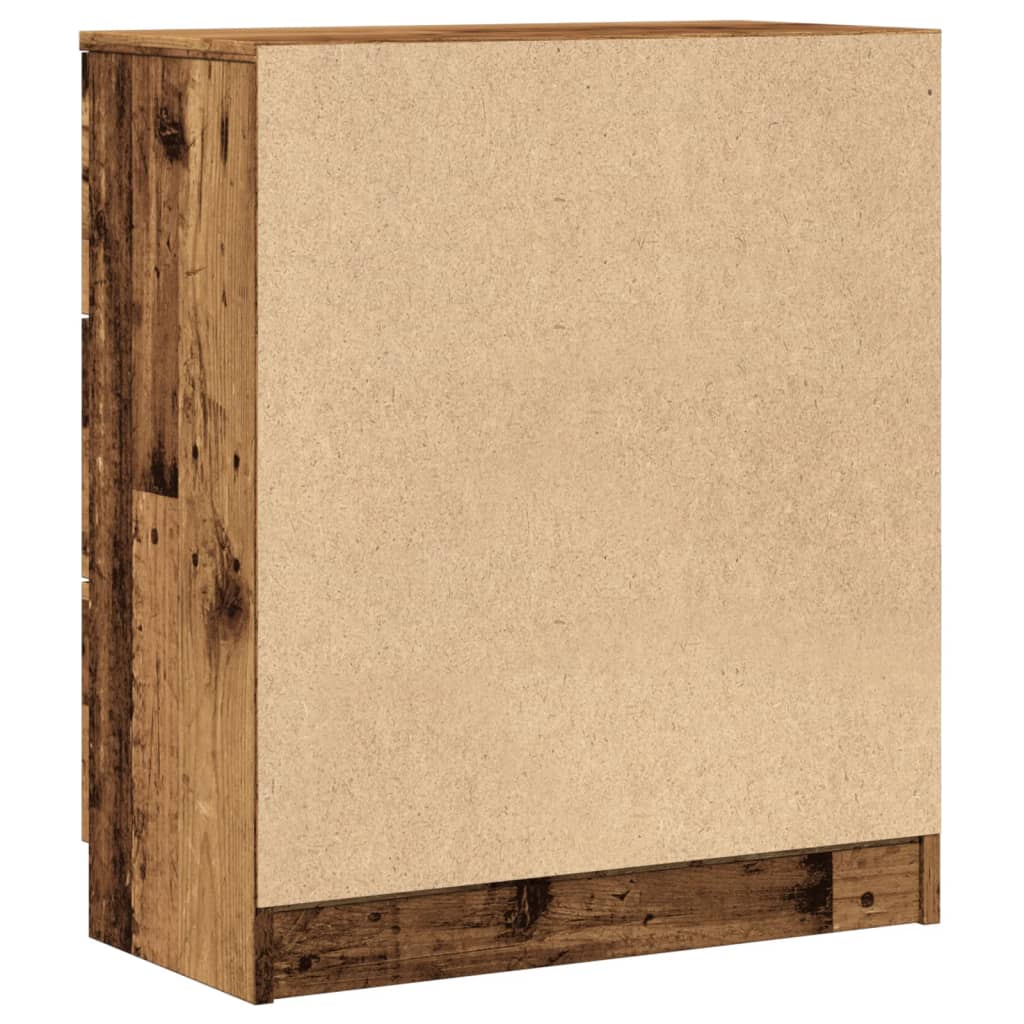 Dressoir 60x30x70 cm bewerkt hout oud houtkleurig is nu te koop bij PeponiXL, paradijselijk wonen!