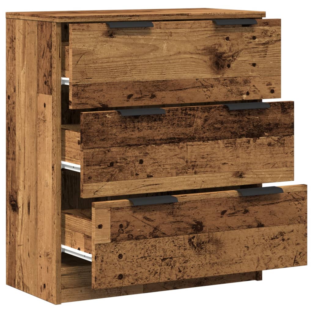 Dressoir 60x30x70 cm bewerkt hout oud houtkleurig is nu te koop bij PeponiXL, paradijselijk wonen!