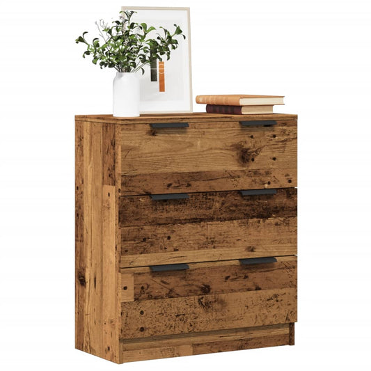 Dressoir 60x30x70 cm bewerkt hout oud houtkleurig is nu te koop bij PeponiXL, paradijselijk wonen!