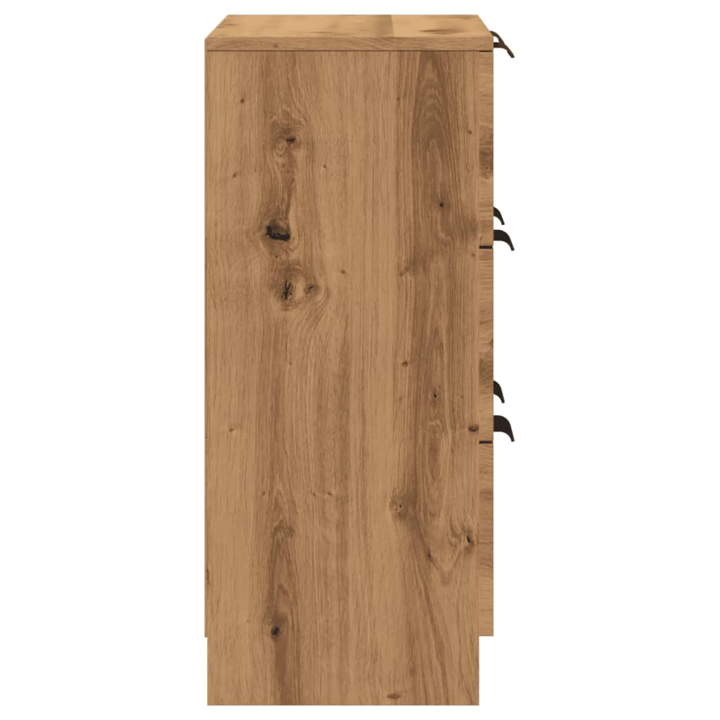 Dressoir 60x30x70 cm bewerkt hout artisan eikenkleurig is nu te koop bij PeponiXL, paradijselijk wonen!