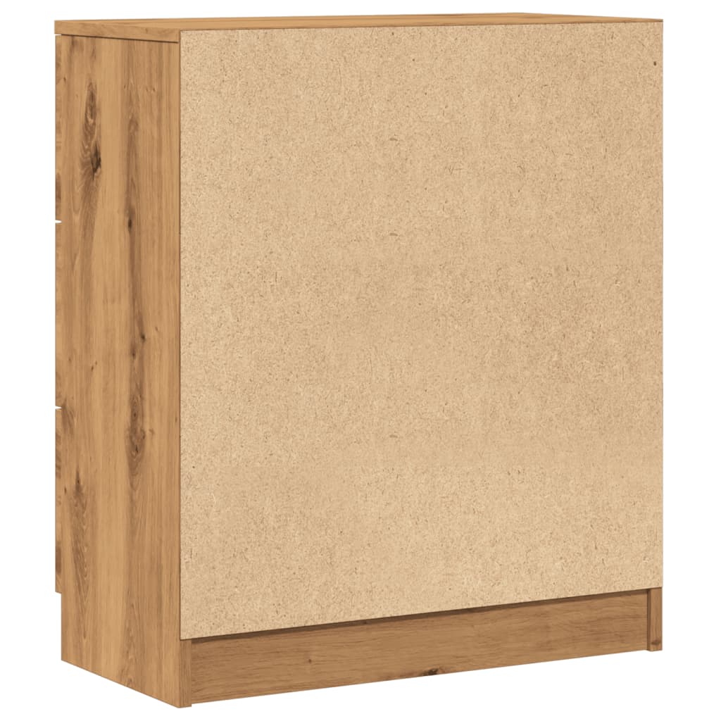 Dressoir 60x30x70 cm bewerkt hout artisan eikenkleurig is nu te koop bij PeponiXL, paradijselijk wonen!