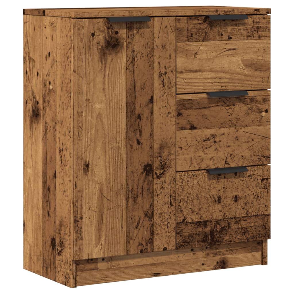 Dressoir 60x30x70 cm bewerkt hout oud houtkleurig is nu te koop bij PeponiXL, paradijselijk wonen!