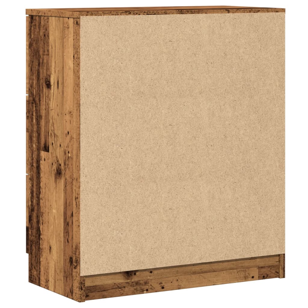 Dressoir 60x30x70 cm bewerkt hout oud houtkleurig is nu te koop bij PeponiXL, paradijselijk wonen!