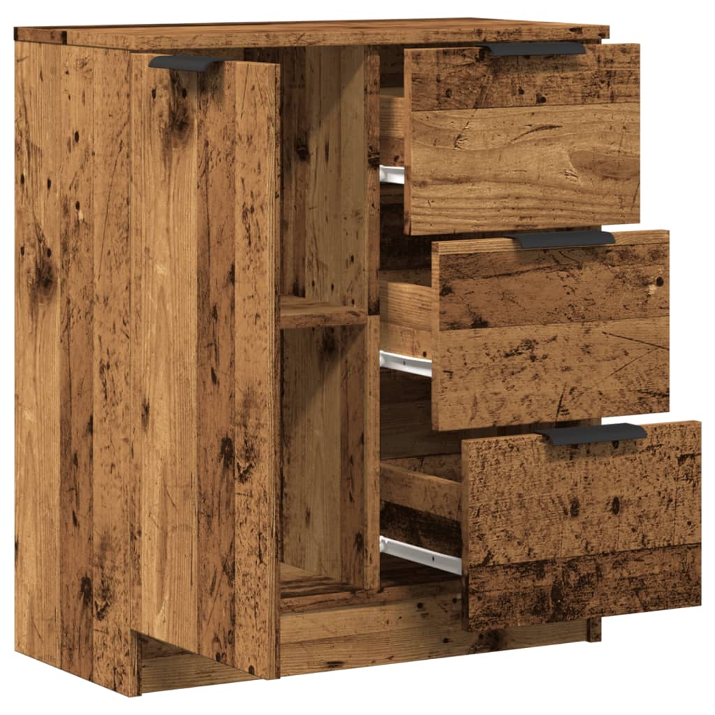 Dressoir 60x30x70 cm bewerkt hout oud houtkleurig is nu te koop bij PeponiXL, paradijselijk wonen!