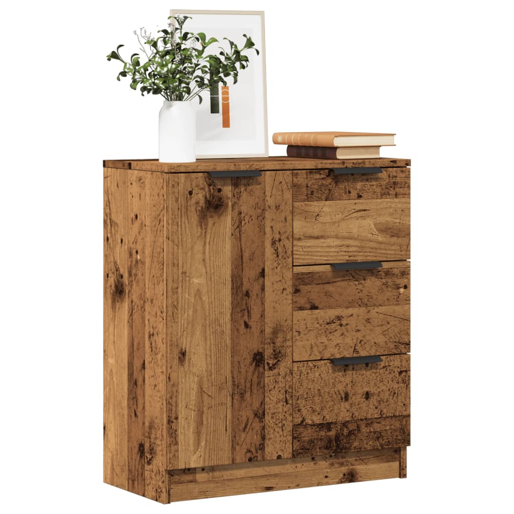 Dressoir 60x30x70 cm bewerkt hout oud houtkleurig is nu te koop bij PeponiXL, paradijselijk wonen!