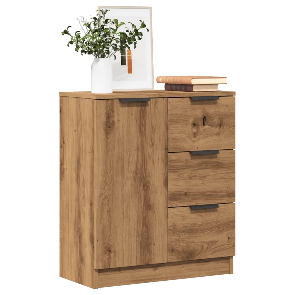 Dressoir 60x30x70 cm bewerkt hout artisan eikenkleurig is nu te koop bij PeponiXL, paradijselijk wonen!