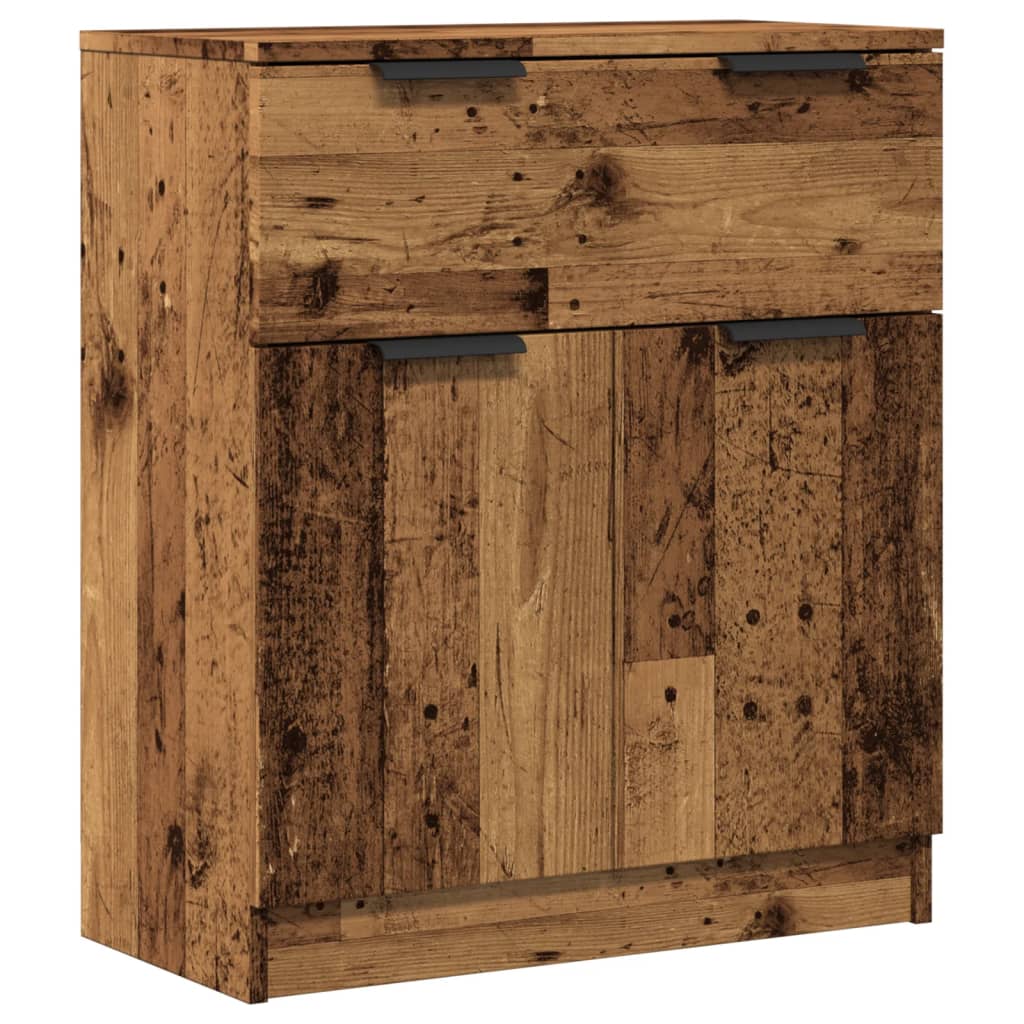 Dressoir 60x30x70 cm bewerkt hout oud houtkleurig is nu te koop bij PeponiXL, paradijselijk wonen!