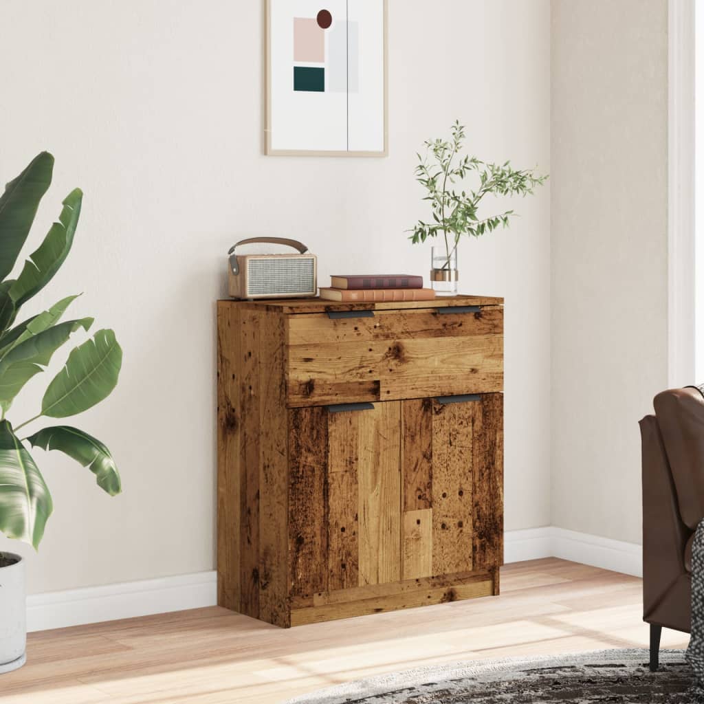 Dressoir 60x30x70 cm bewerkt hout oud houtkleurig is nu te koop bij PeponiXL, paradijselijk wonen!