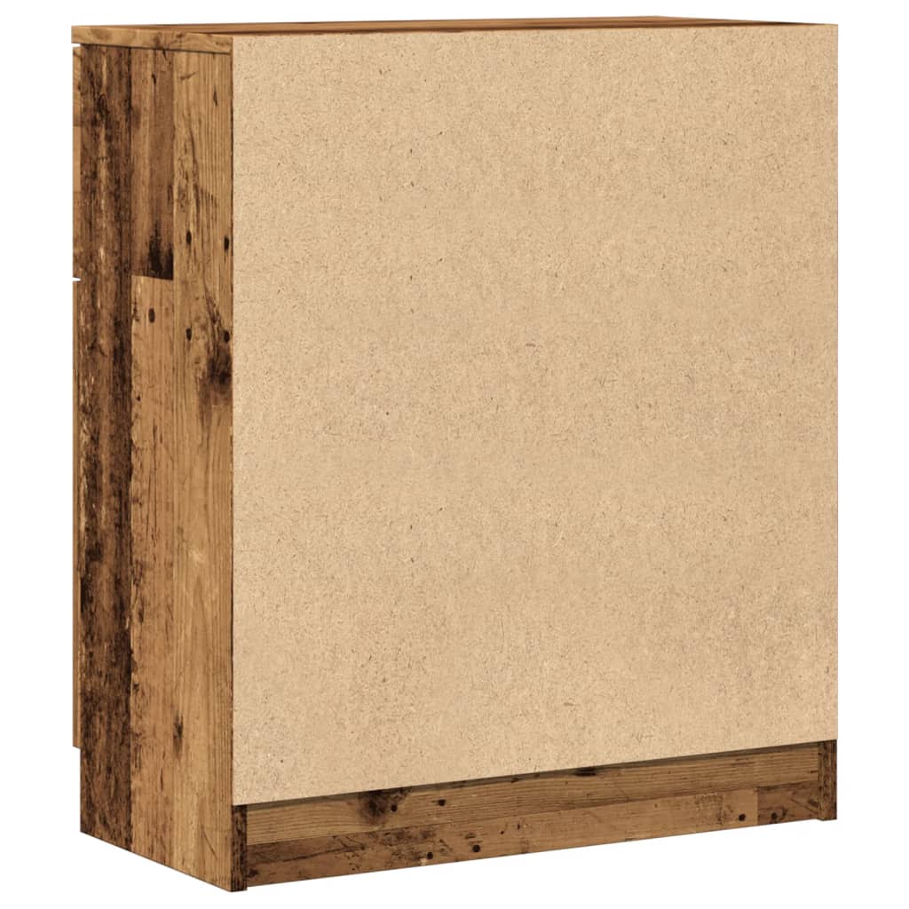 Dressoir 60x30x70 cm bewerkt hout oud houtkleurig is nu te koop bij PeponiXL, paradijselijk wonen!