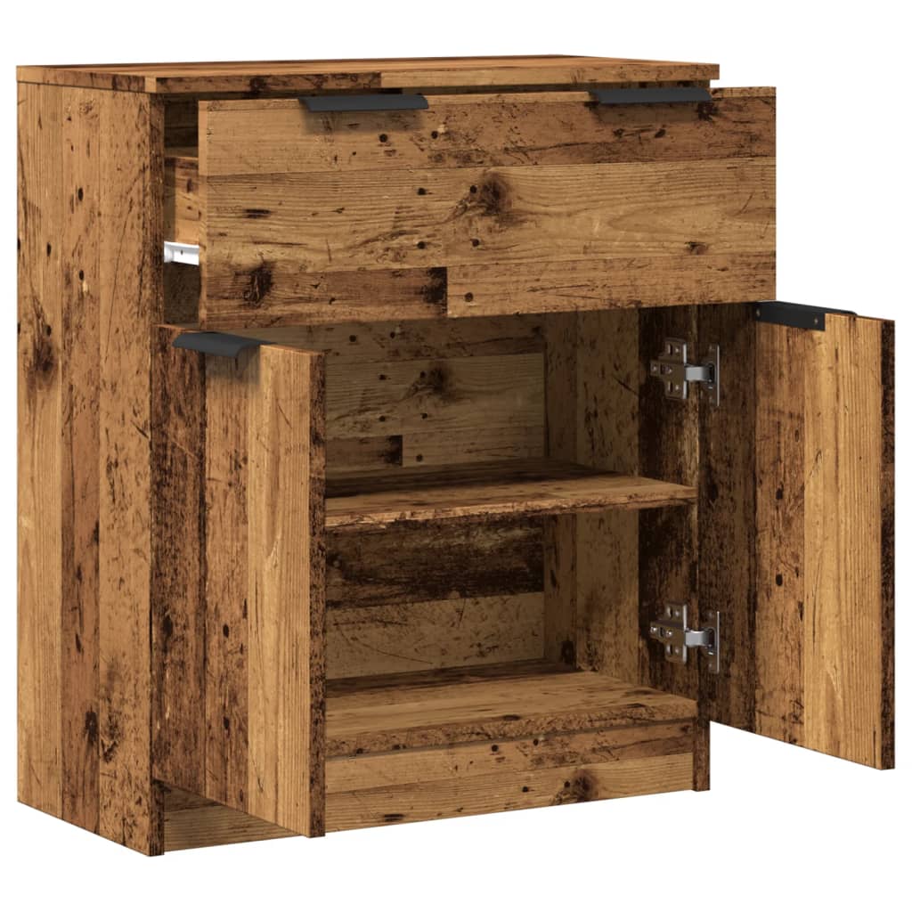 Dressoir 60x30x70 cm bewerkt hout oud houtkleurig is nu te koop bij PeponiXL, paradijselijk wonen!