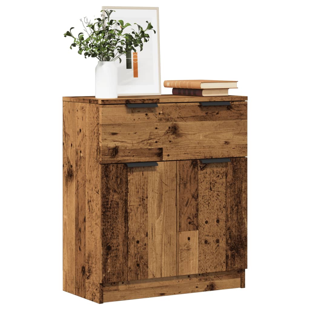 Dressoir 60x30x70 cm bewerkt hout oud houtkleurig is nu te koop bij PeponiXL, paradijselijk wonen!