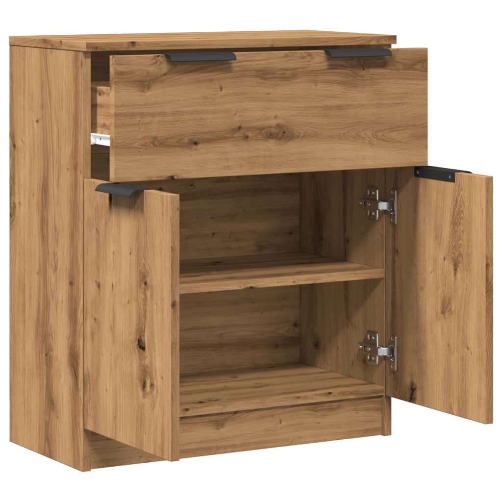 Dressoir 60x30x70 cm bewerkt hout artisan eikenkleurig is nu te koop bij PeponiXL, paradijselijk wonen!
