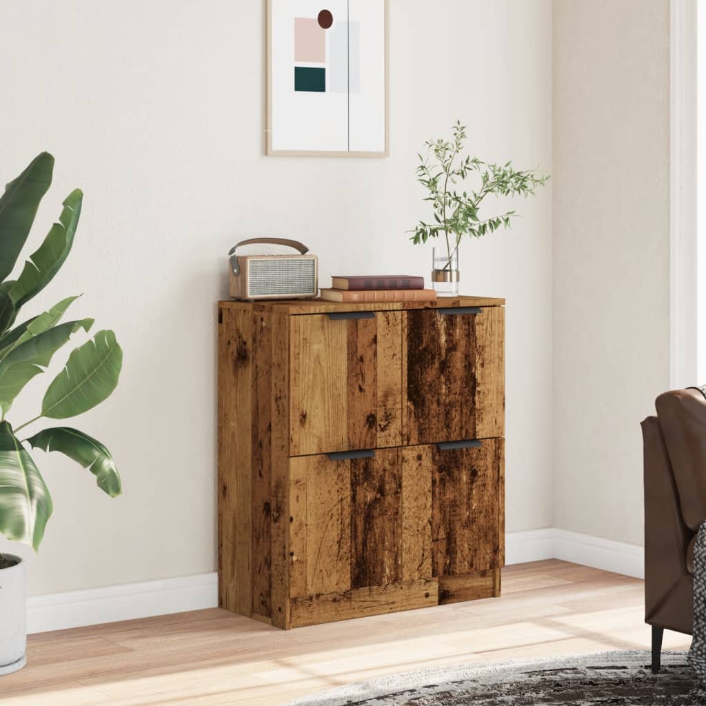 Dressoir 60x30x70 cm bewerkt hout oud houtkleurig is nu te koop bij PeponiXL, paradijselijk wonen!
