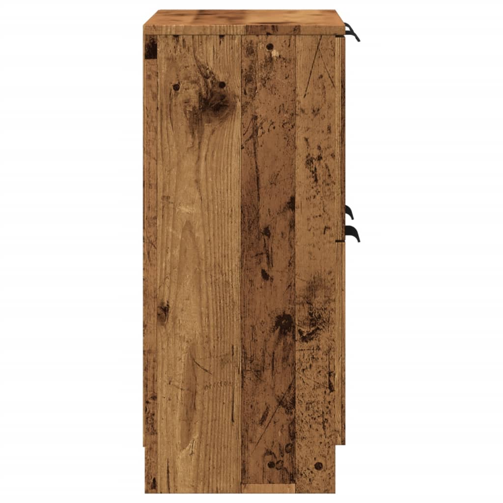 Dressoir 60x30x70 cm bewerkt hout oud houtkleurig is nu te koop bij PeponiXL, paradijselijk wonen!