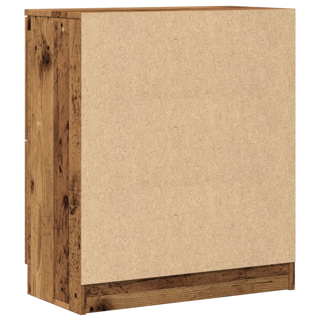Dressoir 60x30x70 cm bewerkt hout oud houtkleurig is nu te koop bij PeponiXL, paradijselijk wonen!