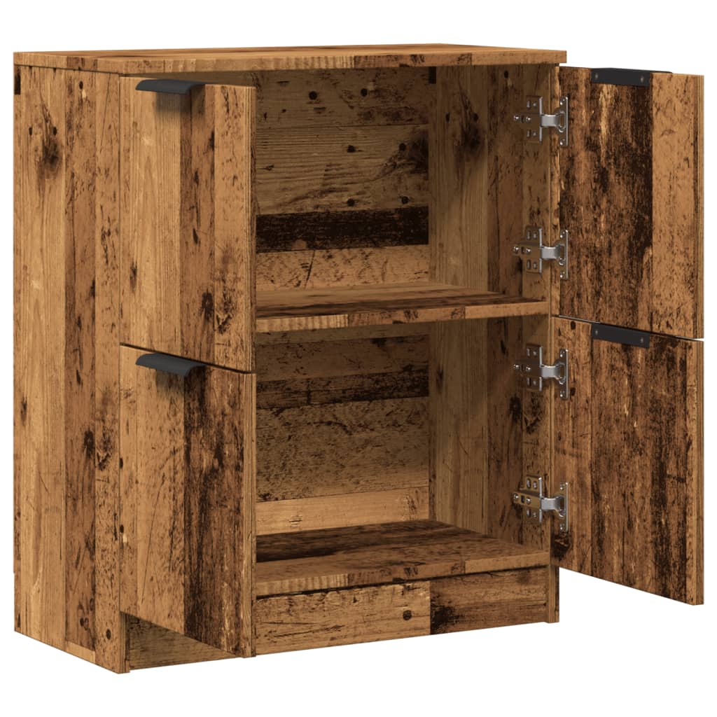 Dressoir 60x30x70 cm bewerkt hout oud houtkleurig is nu te koop bij PeponiXL, paradijselijk wonen!