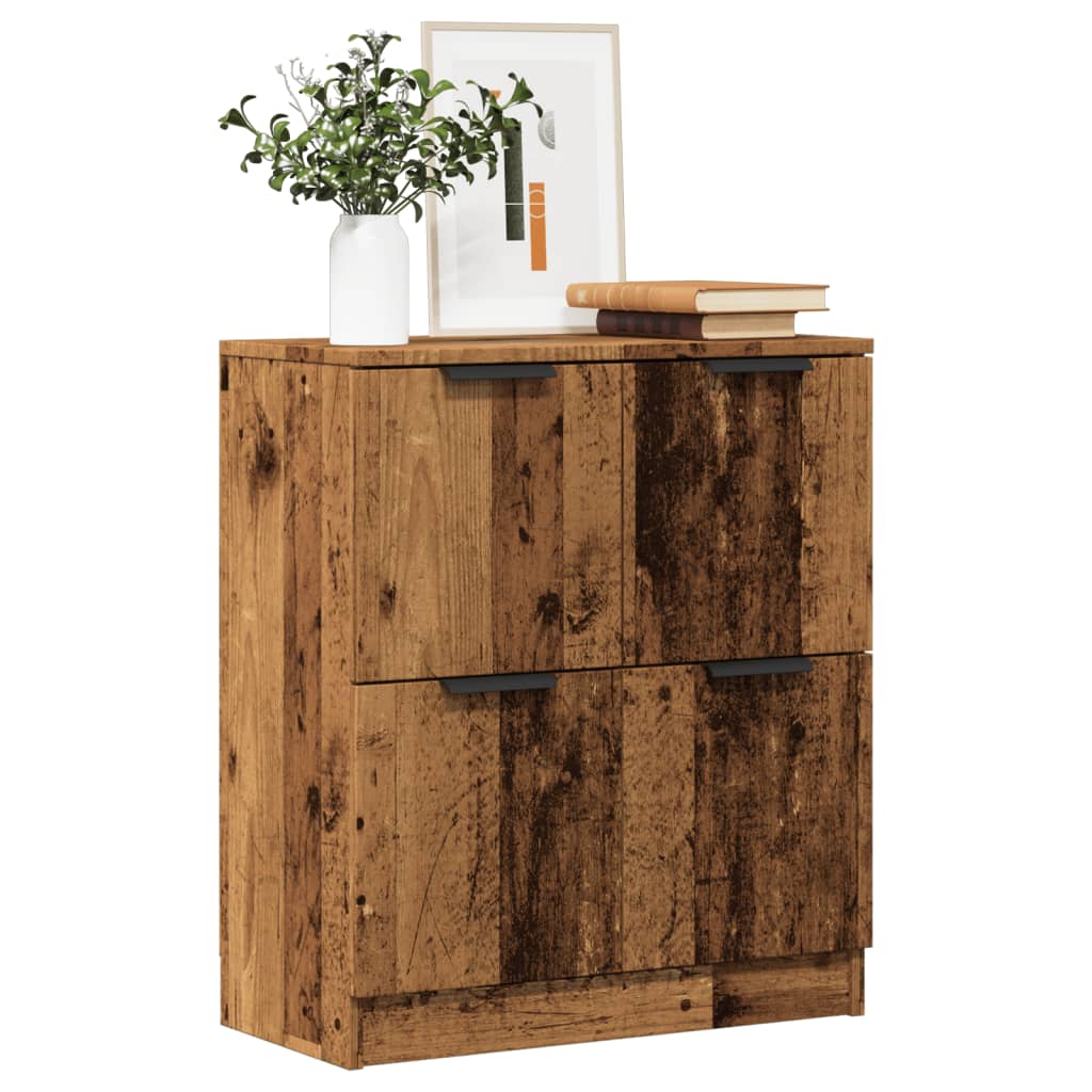 Dressoir 60x30x70 cm bewerkt hout oud houtkleurig is nu te koop bij PeponiXL, paradijselijk wonen!
