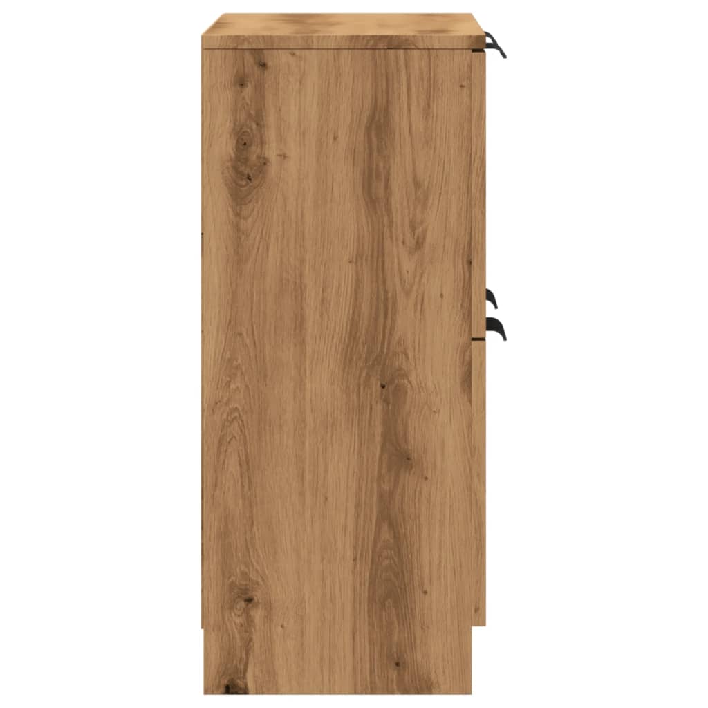 Dressoir 60x30x70 cm bewerkt hout artisan eikenkleurig is nu te koop bij PeponiXL, paradijselijk wonen!