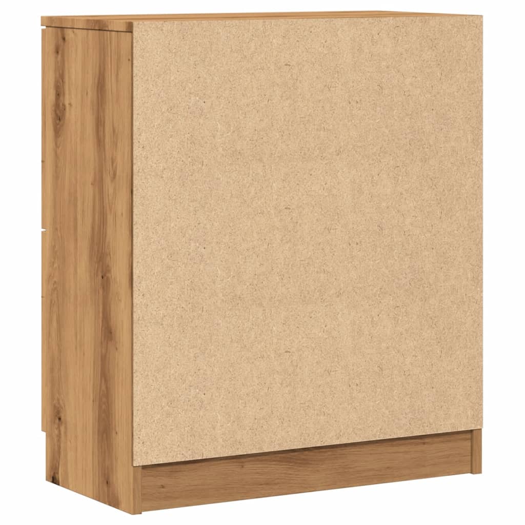 Dressoir 60x30x70 cm bewerkt hout artisan eikenkleurig is nu te koop bij PeponiXL, paradijselijk wonen!
