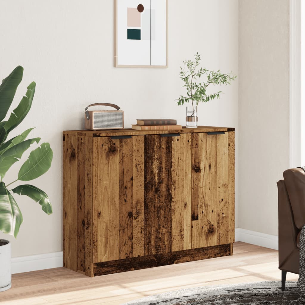 Dressoir 90,5x30x70 cm bewerkt hout oud houtkleurig is nu te koop bij PeponiXL, paradijselijk wonen!
