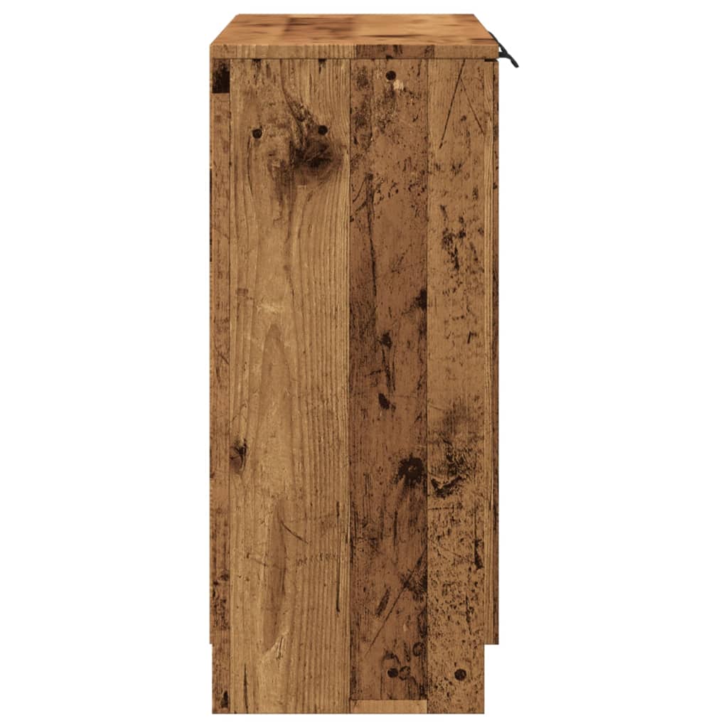 Dressoir 90,5x30x70 cm bewerkt hout oud houtkleurig is nu te koop bij PeponiXL, paradijselijk wonen!