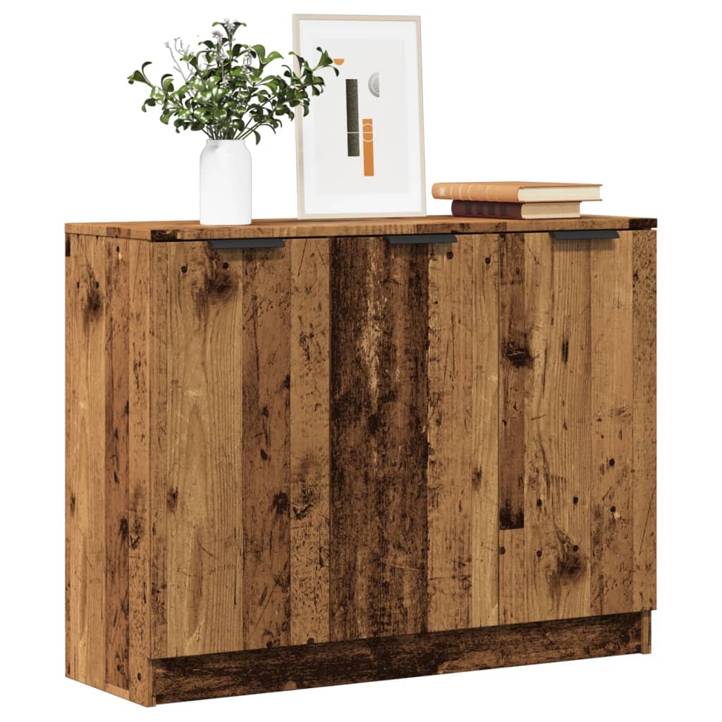 Dressoir 90,5x30x70 cm bewerkt hout oud houtkleurig is nu te koop bij PeponiXL, paradijselijk wonen!