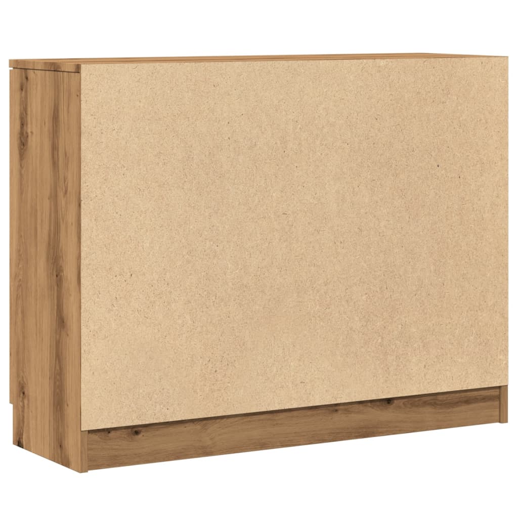 Dressoir 90,5x30x70 cm bewerkt hout artisanaal eikenkleur is nu te koop bij PeponiXL, paradijselijk wonen!