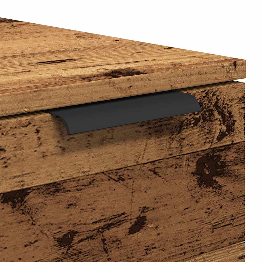 Salontafel 50x50x36 cm bewerkt hout oud houtkleurig is nu te koop bij PeponiXL, paradijselijk wonen!