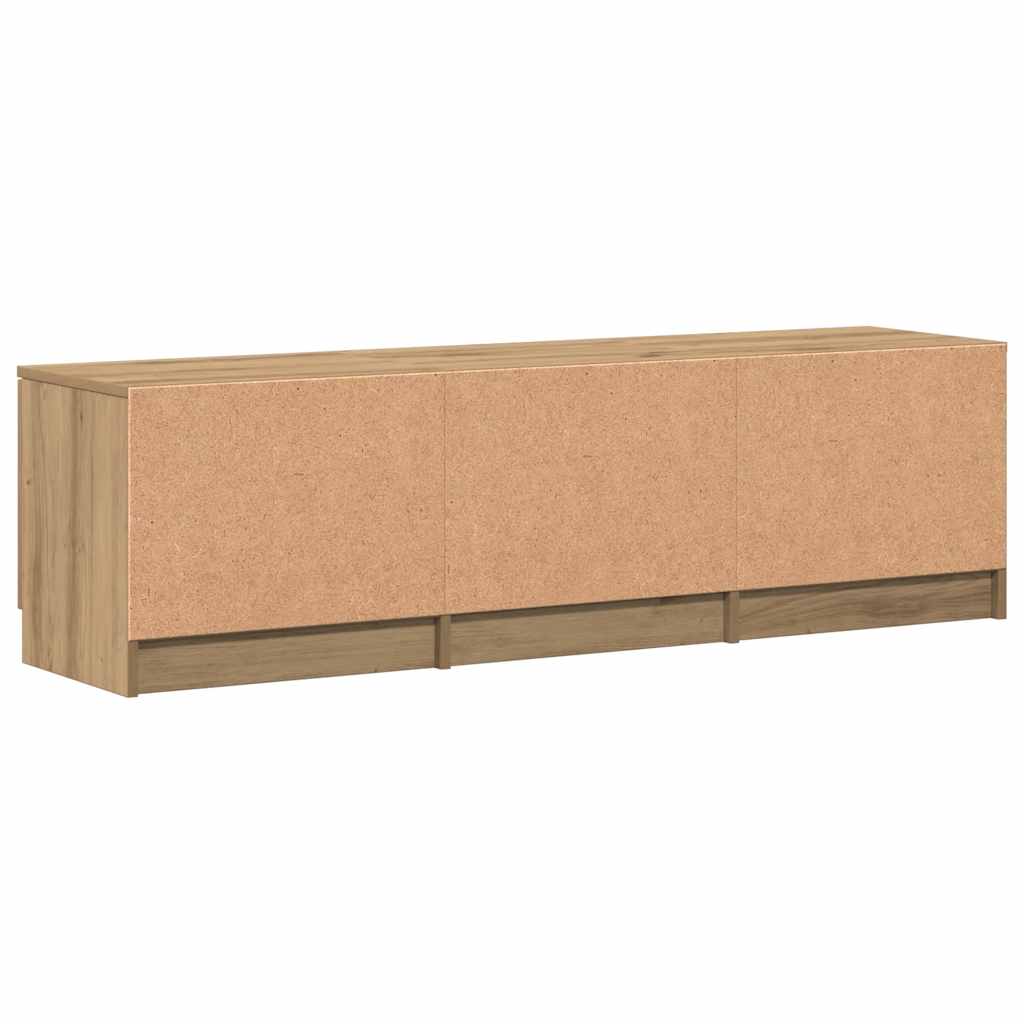 Tv-meubel Artisan Eiken 140x35x40 cm Bewerkt Hout is nu te koop bij PeponiXL, paradijselijk wonen!
