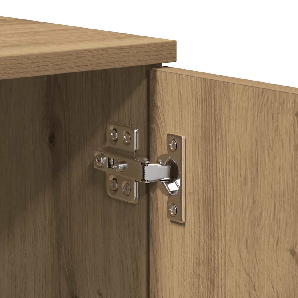 Tv-meubel Artisan Eiken 140x35x40 cm Bewerkt Hout is nu te koop bij PeponiXL, paradijselijk wonen!