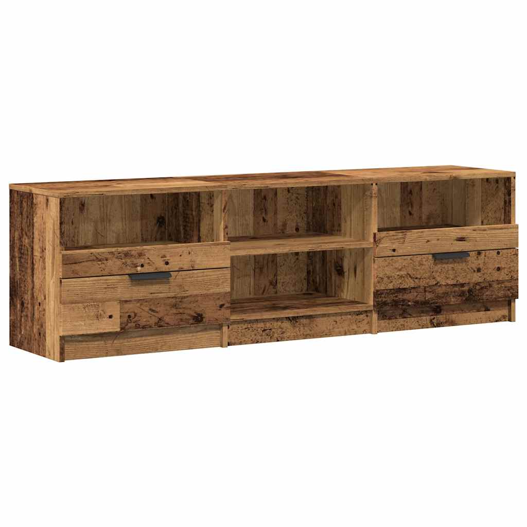 Tv-meubel 150x33,5x45 cm bewerkt hout oud houtkleurig is nu te koop bij PeponiXL, paradijselijk wonen!