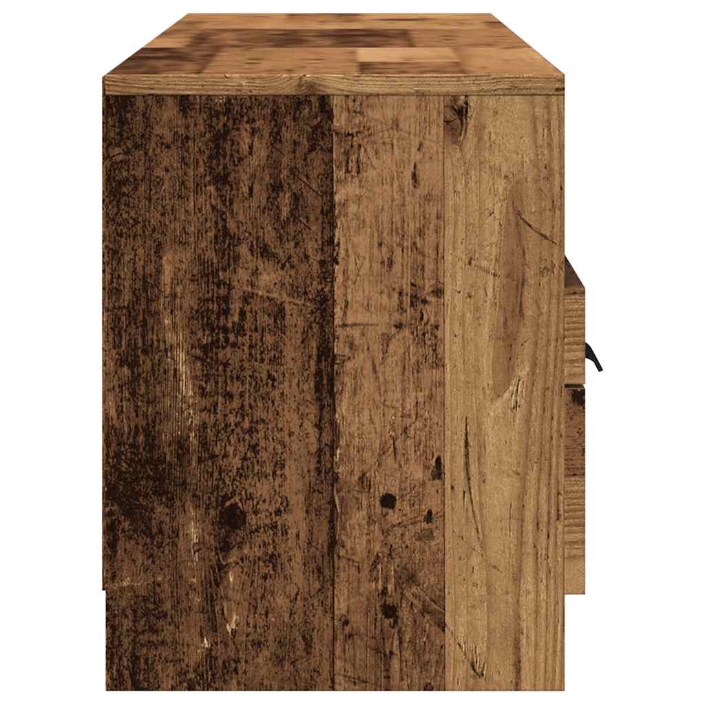 Tv-meubel 150x33,5x45 cm bewerkt hout oud houtkleurig is nu te koop bij PeponiXL, paradijselijk wonen!