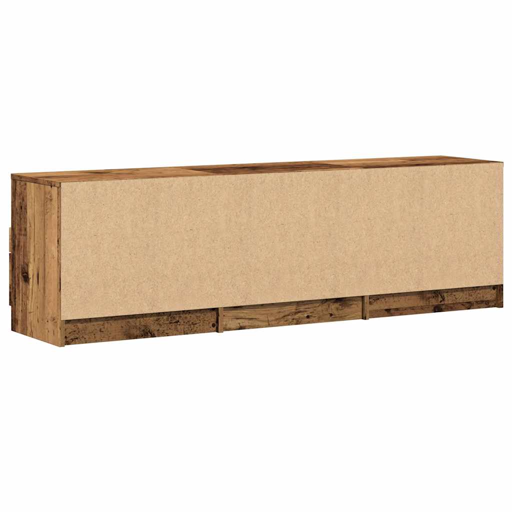 Tv-meubel 150x33,5x45 cm bewerkt hout oud houtkleurig is nu te koop bij PeponiXL, paradijselijk wonen!