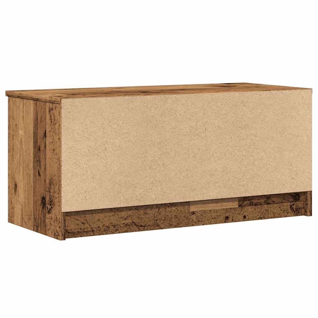 Tv-meubel 80x35x36,5 cm bewerkt hout oud houtkleurig is nu te koop bij PeponiXL, paradijselijk wonen!